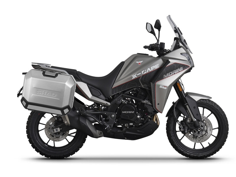 Set complet de 47L /47L cutii laterale de aluminiu SHAD TERRA, incluzand kit montaj SHAD Moto Morini X-Cape 649