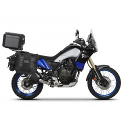 Complete set of SHAD TERRA TR40 adventure saddlebags and SHAD TERRA BLACK aluminium 48L topcase, including mounting kit SHAD YAMAHA Tenere 700 XTZ690 Complete set of SHAD TERRA TR40 adventure saddlebags and SHAD TERRA BLACK aluminium 48L topcase, including mounting kit SHAD YAMAHA Tenere 700 XTZ690
