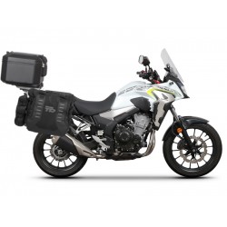 Complete set of SHAD TERRA TR40 adventure saddlebags and SHAD TERRA BLACK aluminium 48L topcase, including mounting kit SHAD HONDA CB 500 X Complete set of SHAD TERRA TR40 adventure saddlebags and SHAD TERRA BLACK aluminium 48L topcase, including mounting kit SHAD HONDA CB 500 X