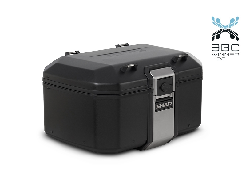 Complete set of SHAD TERRA TR40 adventure saddlebags and SHAD TERRA BLACK aluminium 55L topcase, including mounting kit SHAD Zontes ZT310-T/ T2-310