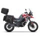 Complete set of SHAD TERRA TR40 adventure saddlebags and SHAD TERRA BLACK aluminium 55L topcase, including mounting kit SHAD Voge 650DS / 650DSX