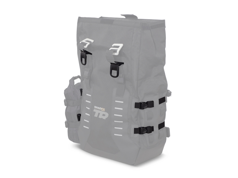 Complete set of SHAD TERRA TR40 adventure saddlebags and SHAD TERRA BLACK aluminium 55L topcase, including mounting kit SHAD Moto Morini X-Cape 649