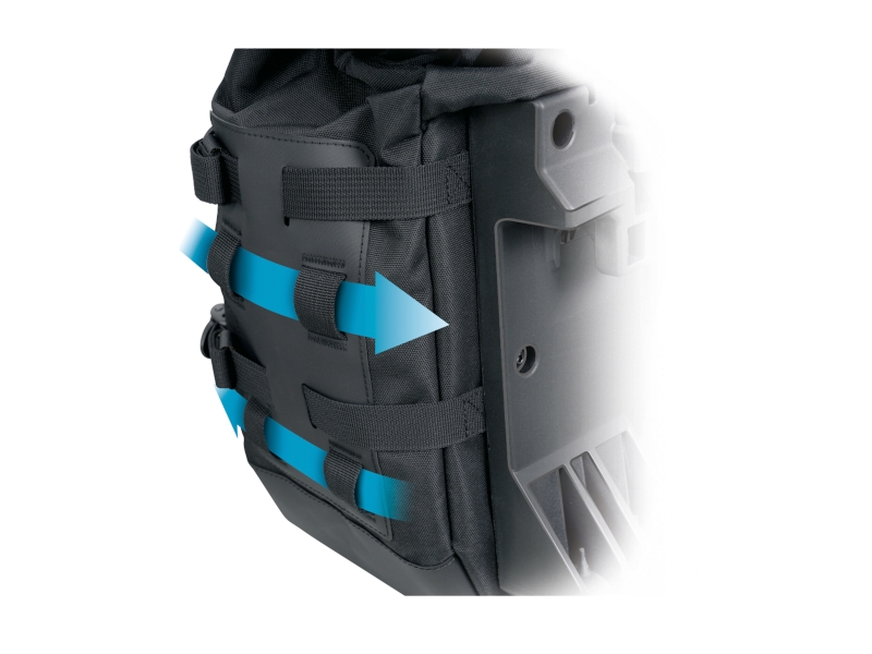 Complete set of SHAD TERRA TR40 adventure saddlebags and SHAD TERRA BLACK aluminium 55L topcase, including mounting kit SHAD Moto Morini X-Cape 649