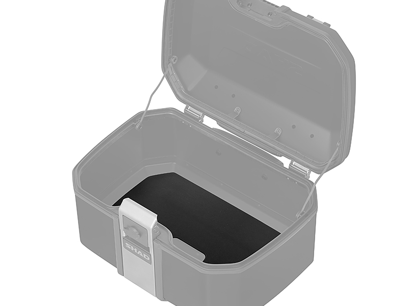 Complete set of SHAD TERRA TR40 adventure saddlebags and SHAD TERRA BLACK aluminium 55L topcase, including mounting kit SHAD CF Moto 800MT