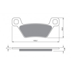 Placute de frana GOLDFREN 316 K5 Placute de frana GOLDFREN 316 K5