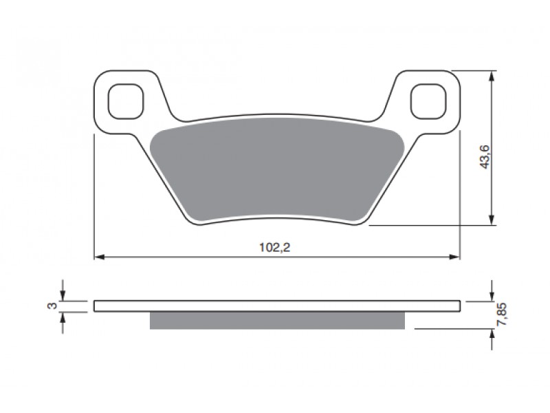 Placute de frana GOLDFREN 316 K5