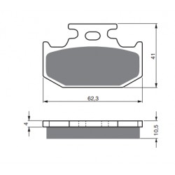 Placute de frana GOLDFREN 100 S3 Placute de frana GOLDFREN 100 S3