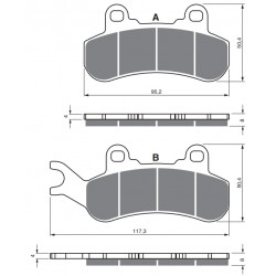 Placute de frana GOLDFREN 376 S3 Placute de frana GOLDFREN 376 S3