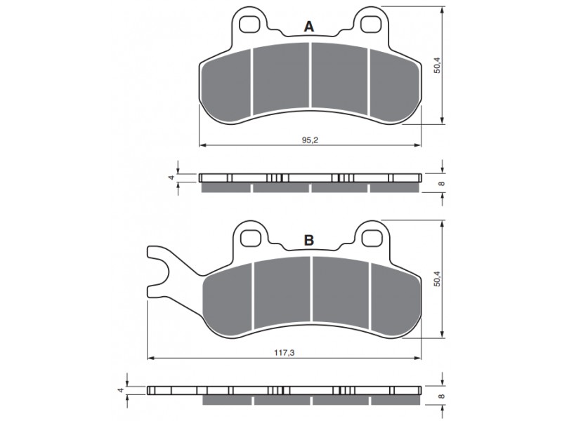 Placute de frana GOLDFREN 376 S3