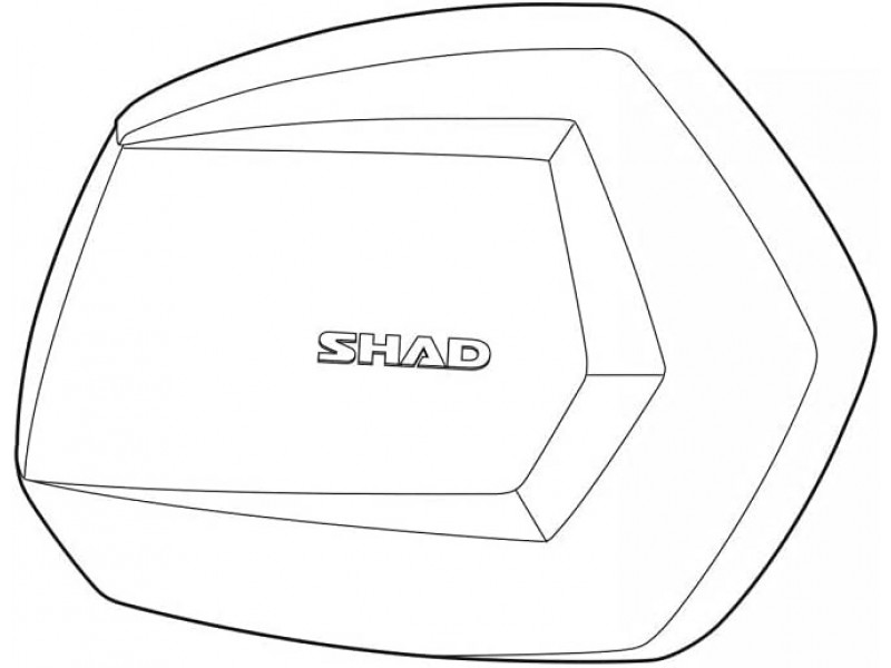 Spare part SC lid SHAD D1B35TRR dreapta ALU