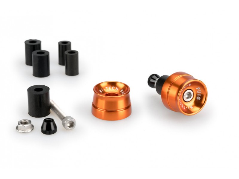 Bar ends PUIG SPEED 21016T portocaliu UNIVERSAL M6 13-18mm.