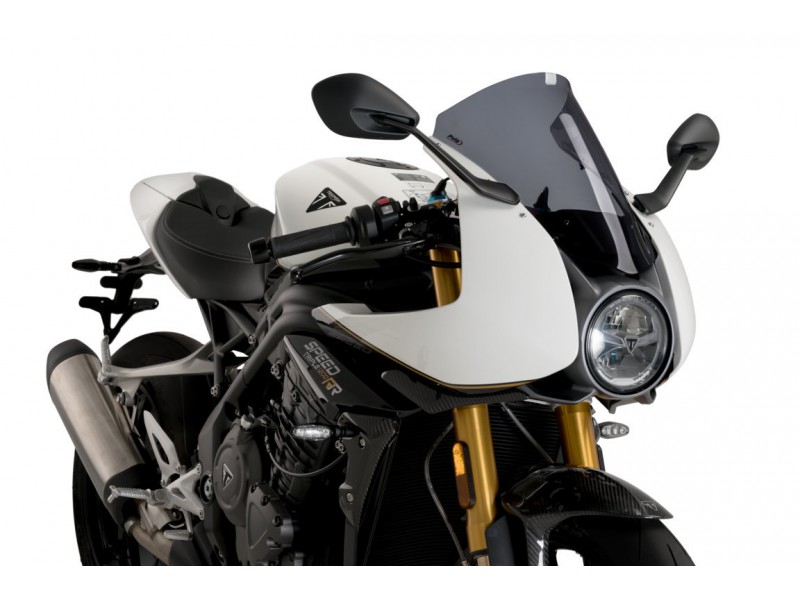Windscreen PUIG R-RACER 21262F dark smoke