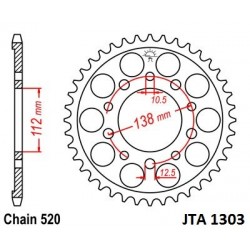 Foaie spate ALU JT JTA 1303-52 52T, 520 Foaie spate ALU JT JTA 1303-52 52T, 520