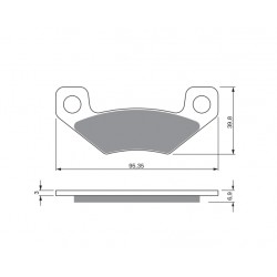 Placute de frana GOLDFREN 315 S33 STREET Spate Placute de frana GOLDFREN 315 S33 STREET Spate