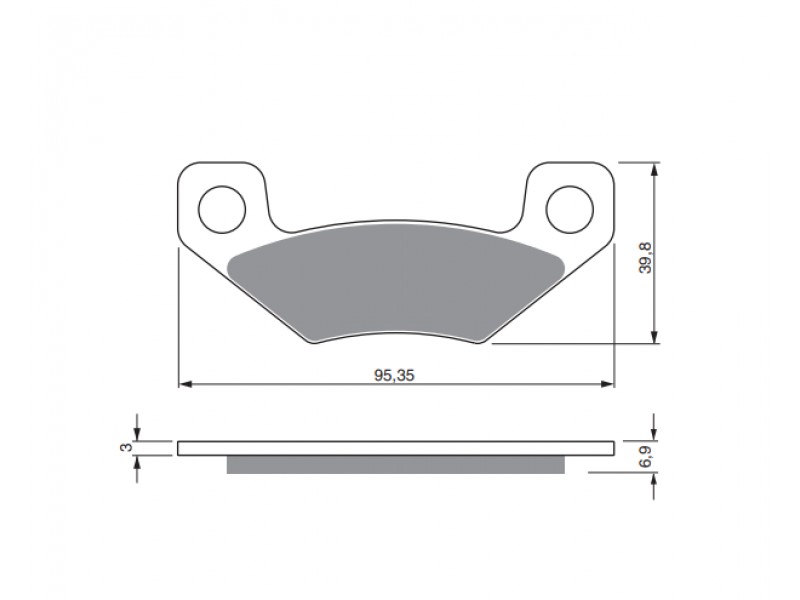Placute de frana GOLDFREN 315 S33 STREET Spate Placute de frana GOLDFREN 315 S33 STREET Spate