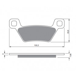 Placute de frana GOLDFREN 316 S33 STREET FRONT Placute de frana GOLDFREN 316 S33 STREET FRONT