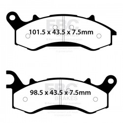 Placute de frana EBC FA761 Placute de frana EBC FA761