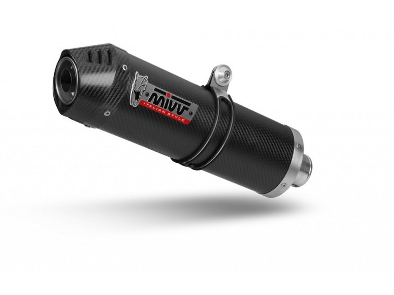 Sistem de evacuare complet 2x1 MIVV OVAL K.055.L3C Carbon with carbon cap