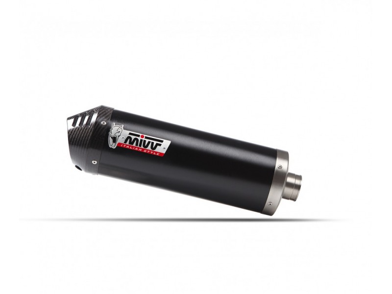 Sistem de evacuare complet 2x1 MIVV OVAL K.055.LZC Black with carbon cap Sistem de evacuare complet 2x1 MIVV OVAL K.055.LZC Black with carbon cap
