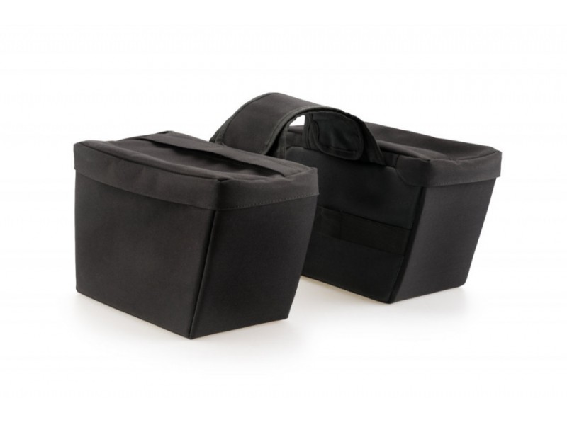 Semi-rigid saddlebag CUSTOMACCES ELTON AT0012N Negru pereche