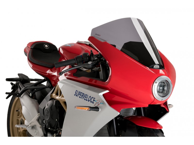 Windscreen PUIG R-RACER 21175F dark smoke
