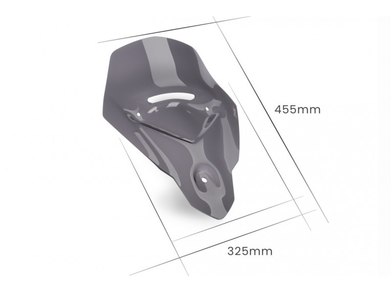 Windscreen PUIG SPORT 21318N Negru