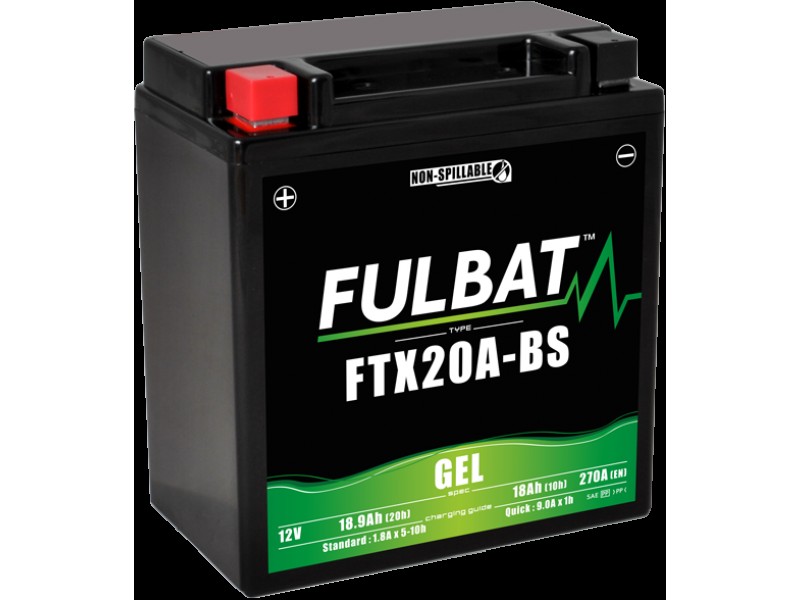 Baterie cu gel FULBAT FTX20A-BS GEL Baterie cu gel FULBAT FTX20A-BS GEL