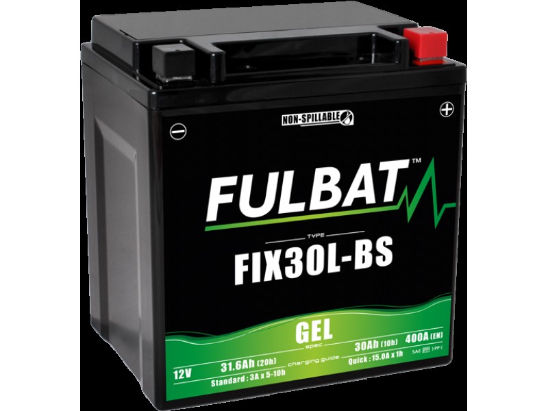 Baterie cu gel FULBAT FIX30L-BS GEL Baterie cu gel FULBAT FIX30L-BS GEL