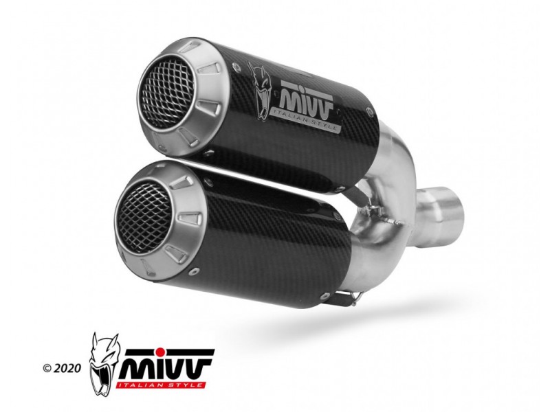 2 silecers kit MIVV MK3 T.025.LM3C Carbon 2 silecers kit MIVV MK3 T.025.LM3C Carbon