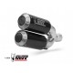 2 silecers kit MIVV MK3 T.025.LM3C Carbon 2 silecers kit MIVV MK3 T.025.LM3C Carbon