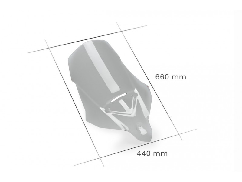 Windscreen PUIG TOURING 21317F dark smoke