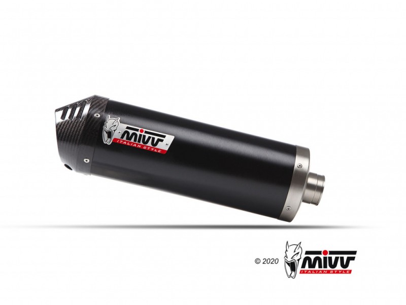 Evacuare MIVV OVAL CF.002.LVC Black / Carbon cap