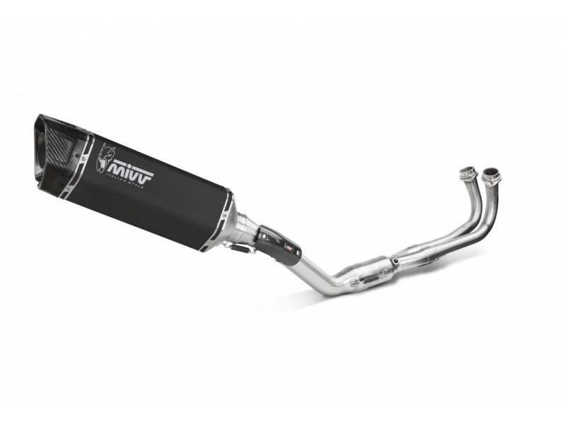 Sistem de evacuare complet 2x1 MIVV SR-1 Y.073.LR1XB Negru Sistem de evacuare complet 2x1 MIVV SR-1 Y.073.LR1XB Negru
