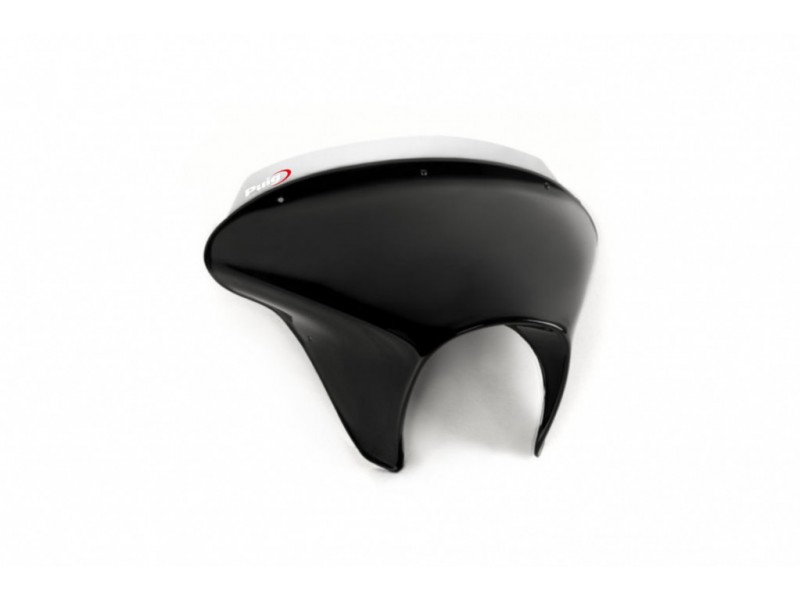 Windscreen PUIG BATWING SML SPORT 21067W transparent gloss black housing