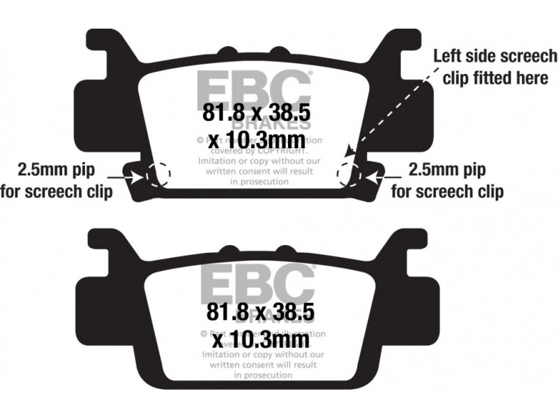 Placute de frana EBC MXS703
