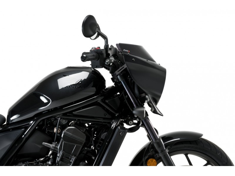 Semifairing PUIG MIRAGE 21460F dark smoke gloss black housing