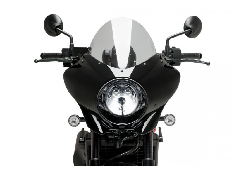 Semifairing PUIG MIRAGE 21461H smoke gloss black housing
