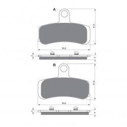 Placute de frana GOLDFREN 275 S3 Placute de frana GOLDFREN 275 S3