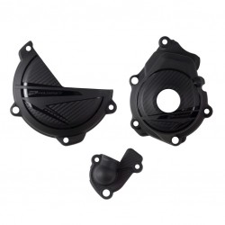 Engine covers protection kit POLISPORT 91370 Negru Engine covers protection kit POLISPORT 91370 Negru