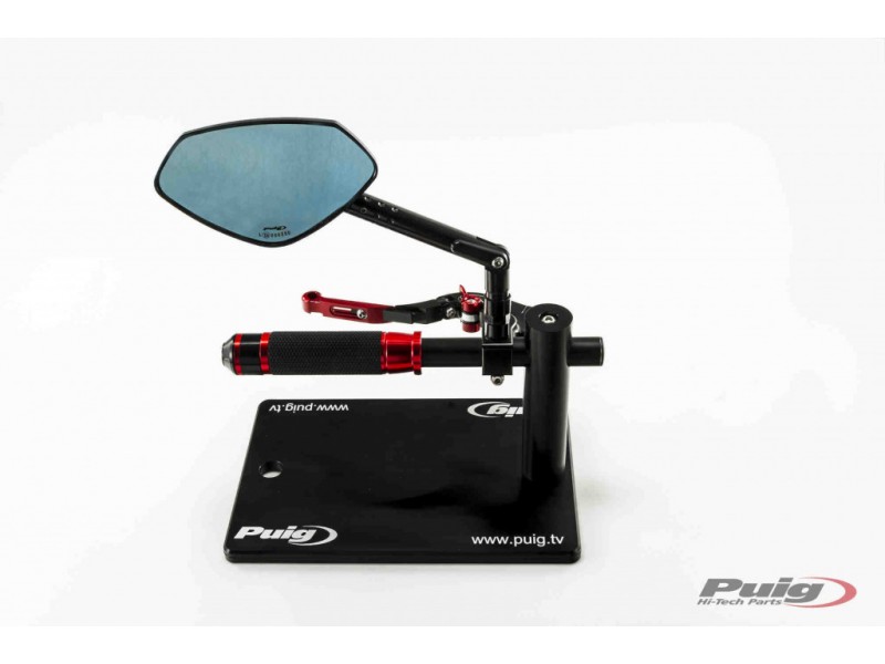 The display includes anodized parts PUIG 9665R Rosu