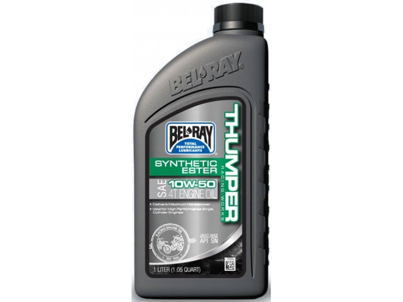 Ulei de motor Bel-Ray THUMPER RACING WORKS SYNTHETIC ESTER 4T 10W-50 1 l