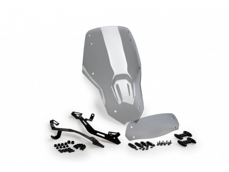 Windscreen PUIG TOURING WITH VISOR 21739H smoke