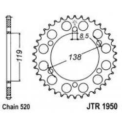 Foaie spate JT JTR 1950-48 48T, 520 Foaie spate JT JTR 1950-48 48T, 520