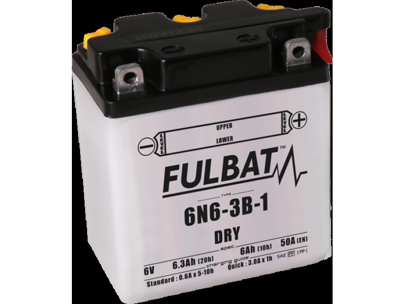 Baterie conventionala BS-BATTERY 6N6-3B-1 include electrolit