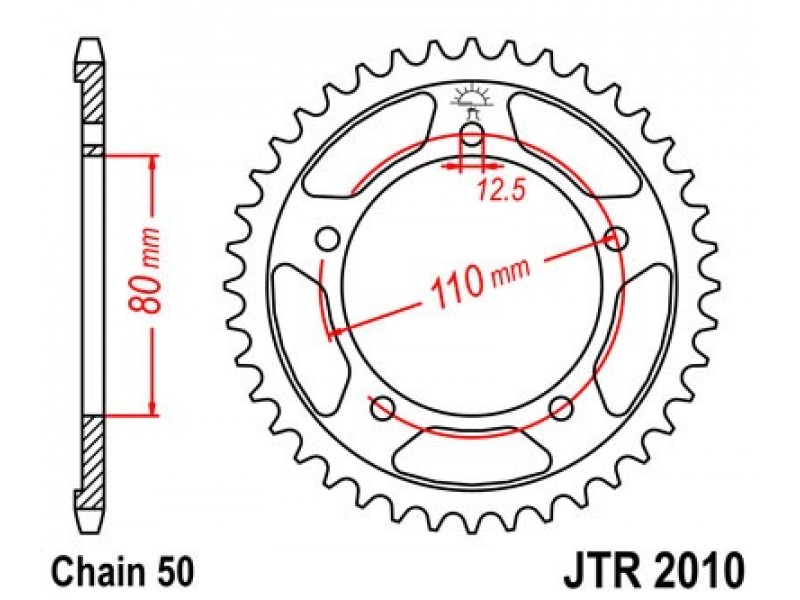 Foaie spate JT JTR 2010-40 40T, 530 Foaie spate JT JTR 2010-40 40T, 530