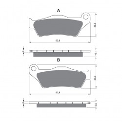 Placute de frana GOLDFREN 292 S3 Placute de frana GOLDFREN 292 S3