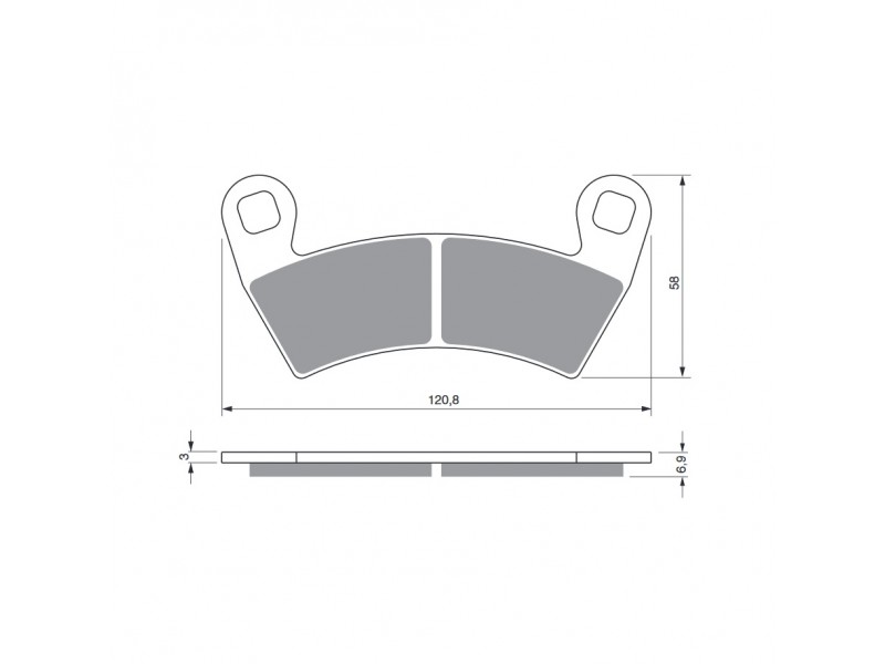 Placute de frana GOLDFREN 313 K5
