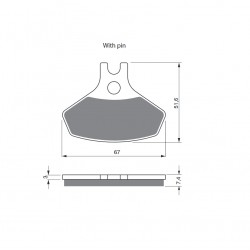 Placute de frana GOLDFREN 291 S3 Placute de frana GOLDFREN 291 S3