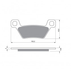 Placute de frana GOLDFREN 316 S3 Placute de frana GOLDFREN 316 S3