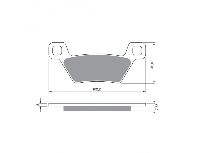 Placute de frana GOLDFREN 316 S3